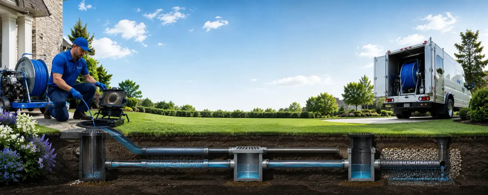Outdoor drain cleaning information for Montgomery, NY